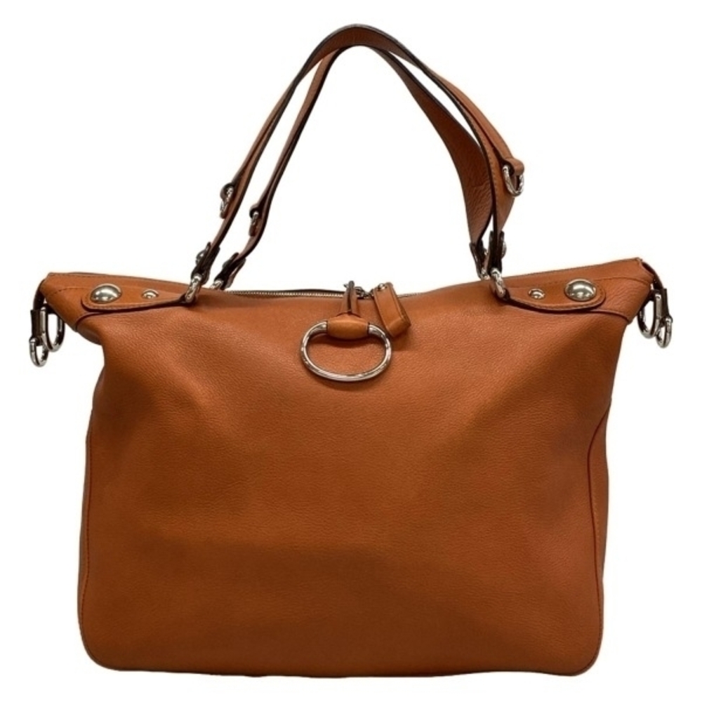 Gucci handbag Leather Orange Bag